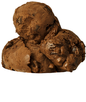 scoop of 3 Parts Chocolate ice cream