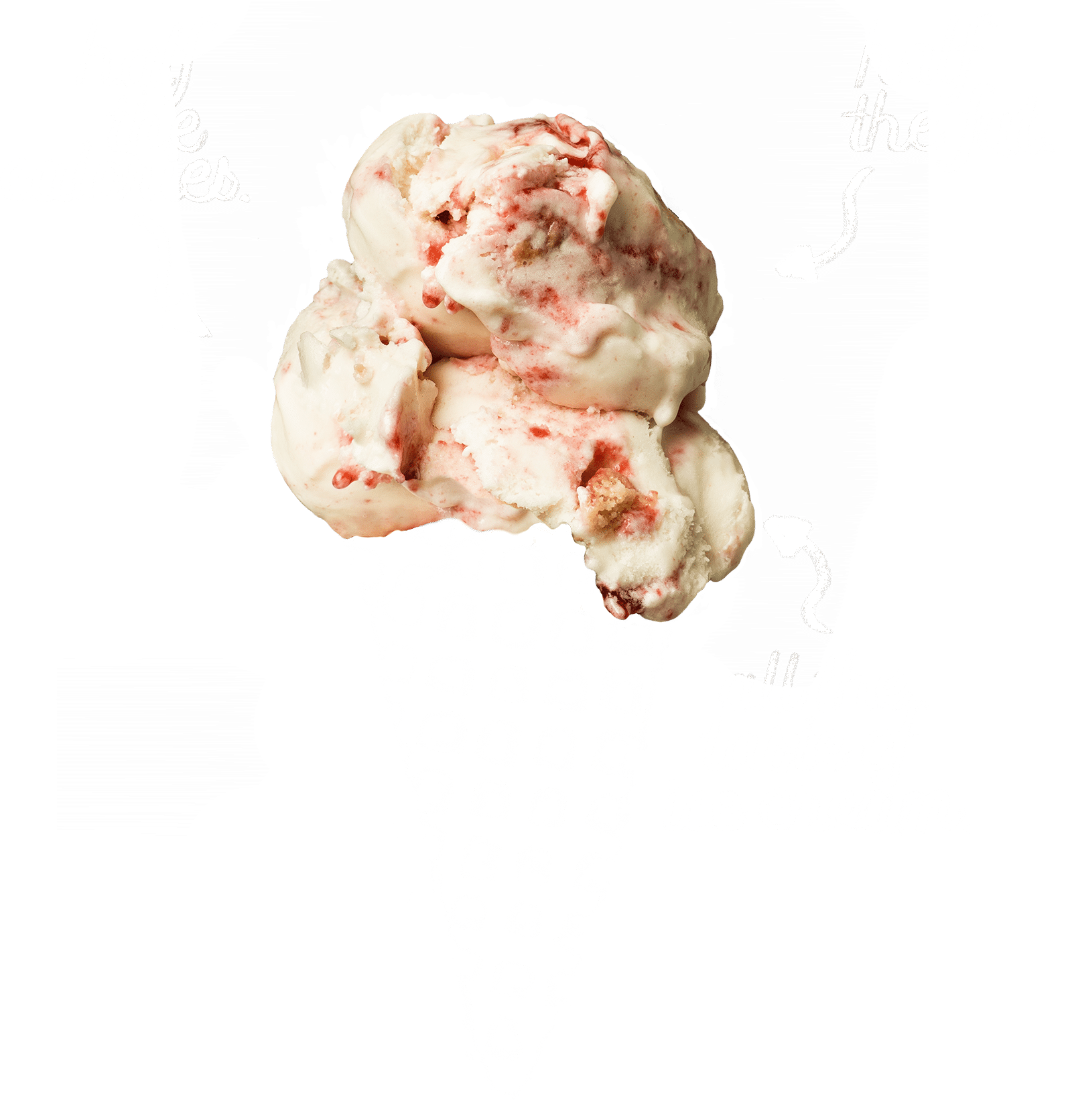 ice cream cone with caption: half the calories, half the fat, all the taste of ice cream